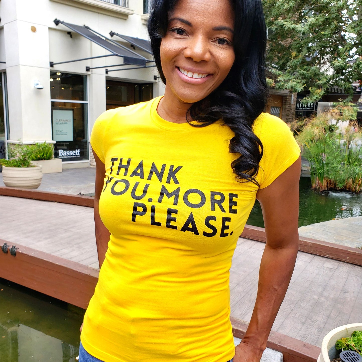 Thank You. More Please - Yellow Women's T-Shirt