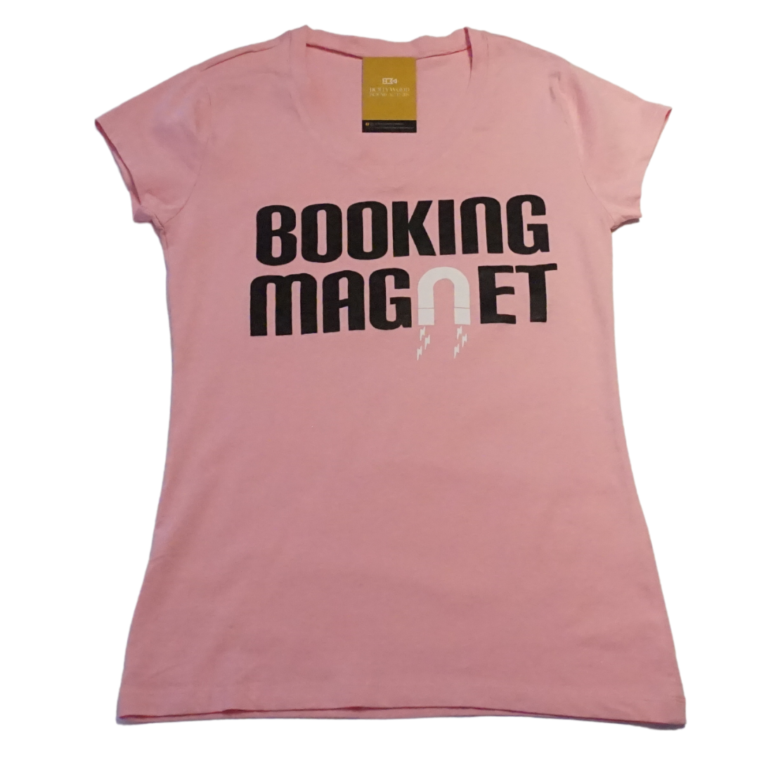 Booking Magnet - Pink Women's V-Neck