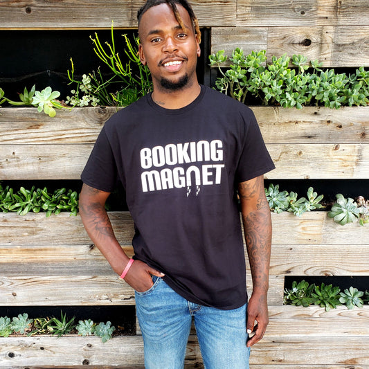 Booking Magnet - Black Unisex T-Shirt