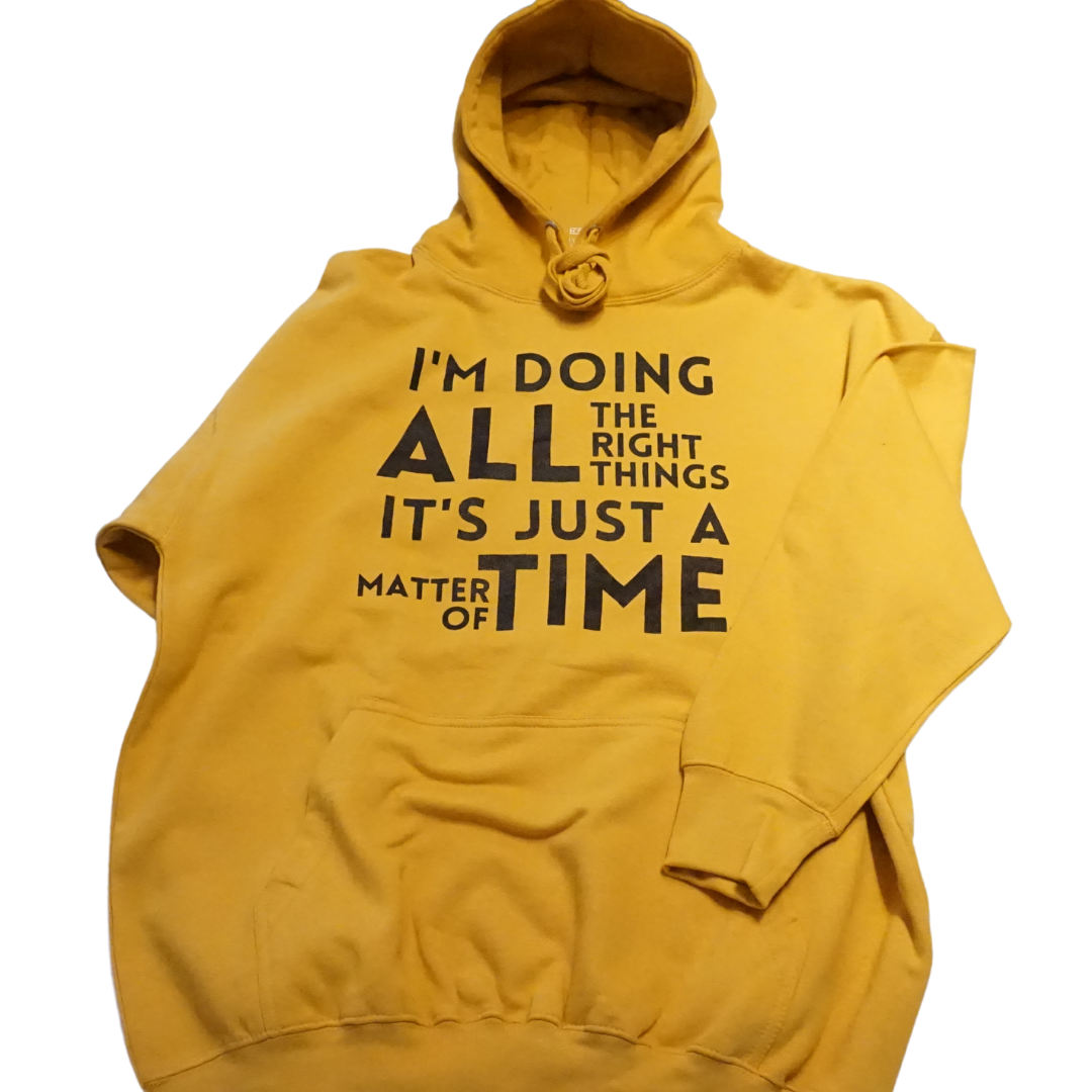 I'm Doing All The Right Things - Mustard Unisex Hoodie
