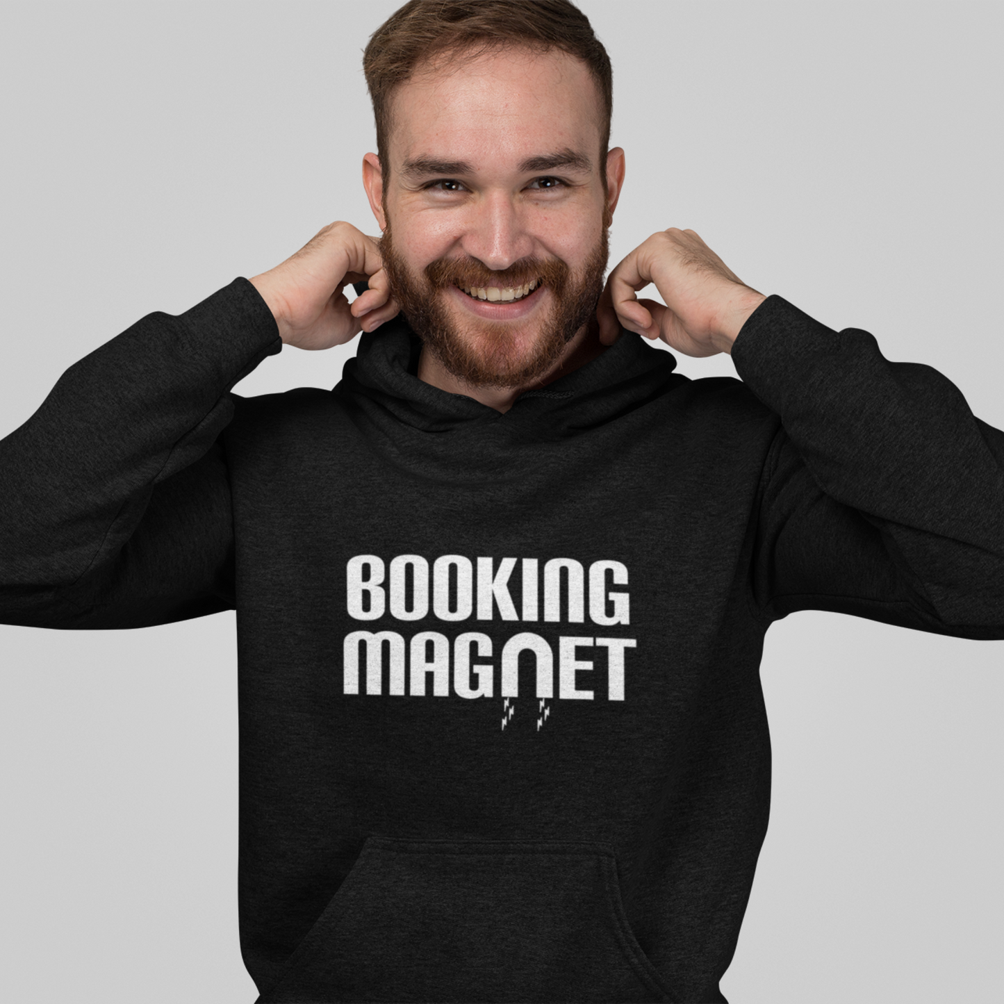 Booking Magnet - Black Unisex Hoodie