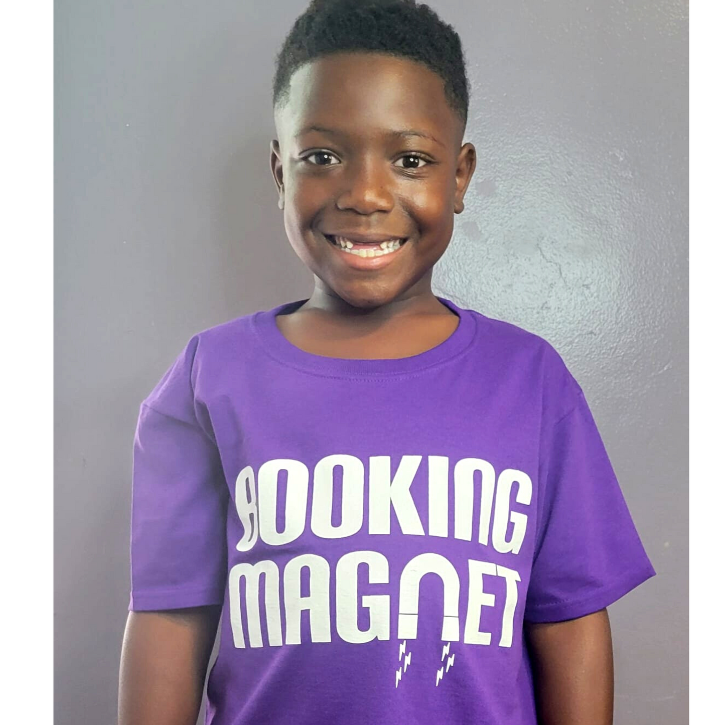 Booking Magnet - Purple Unisex Kid's T-Shirt