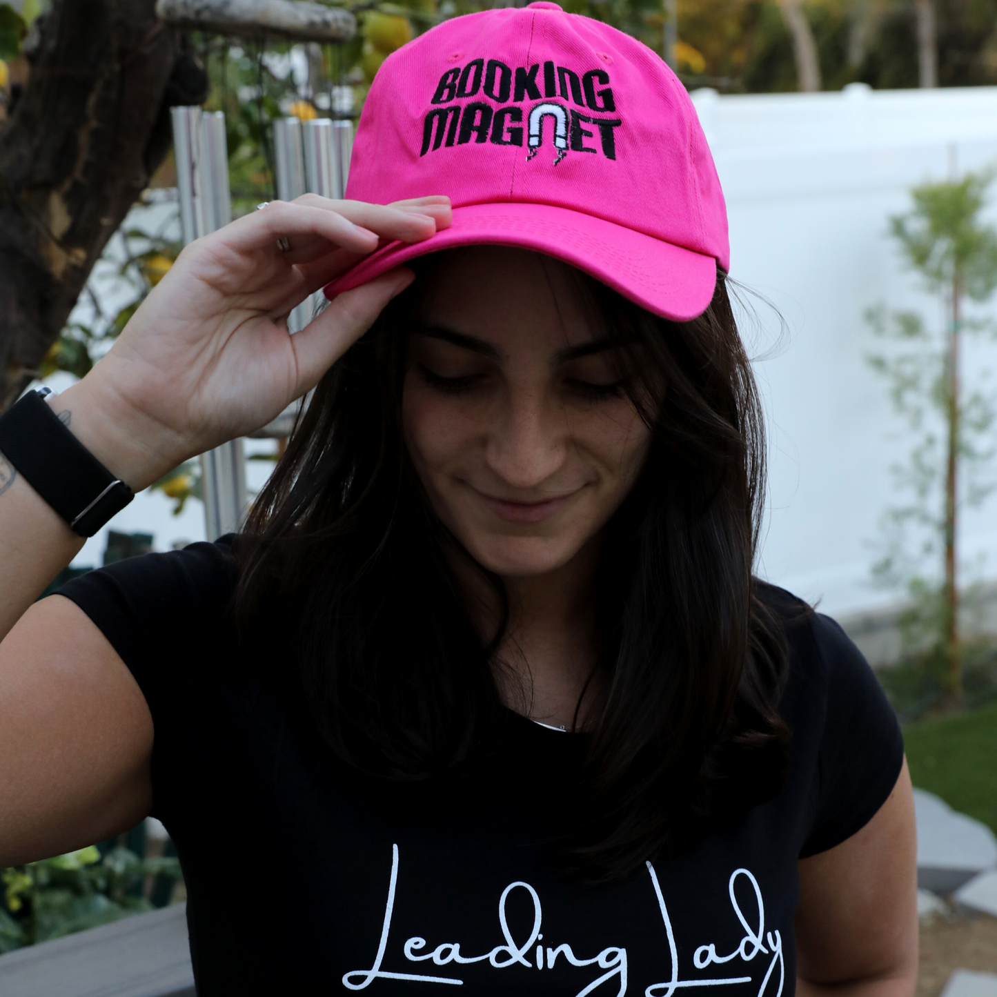 Booking Magnet - Pink Baseball Cap