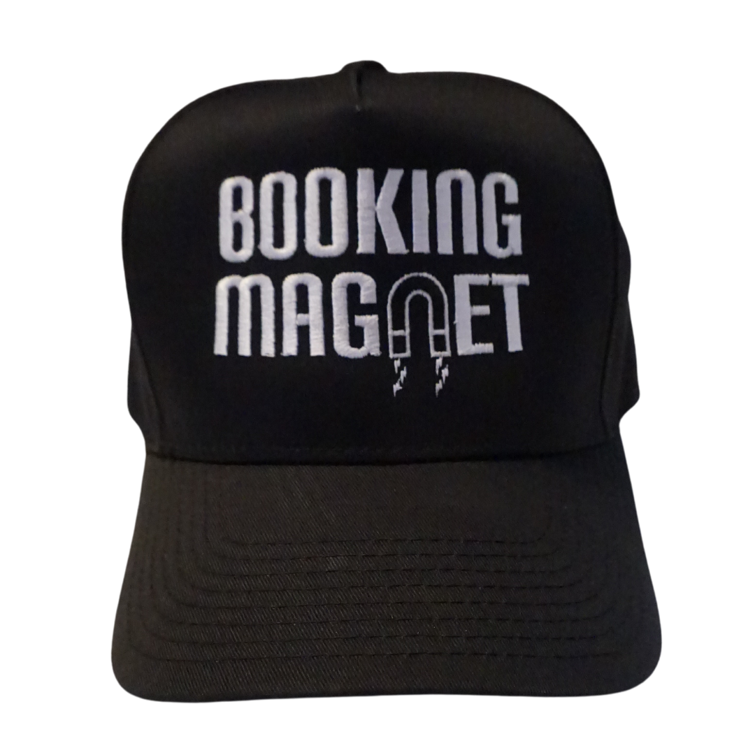 Booking Magnet - Black Baseball Cap