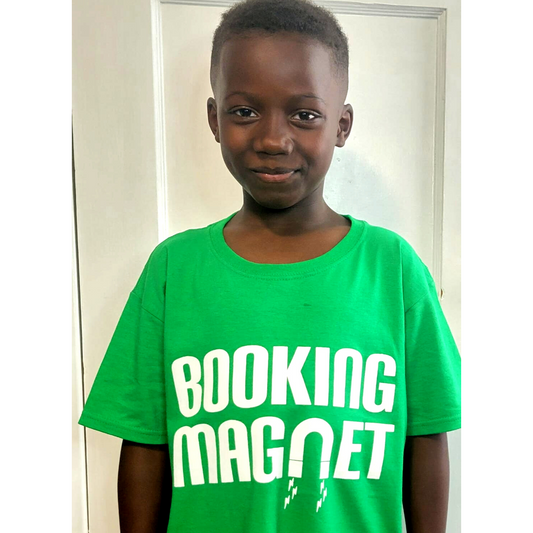 Booking Magnet - Green Unisex Kid's T-Shirt
