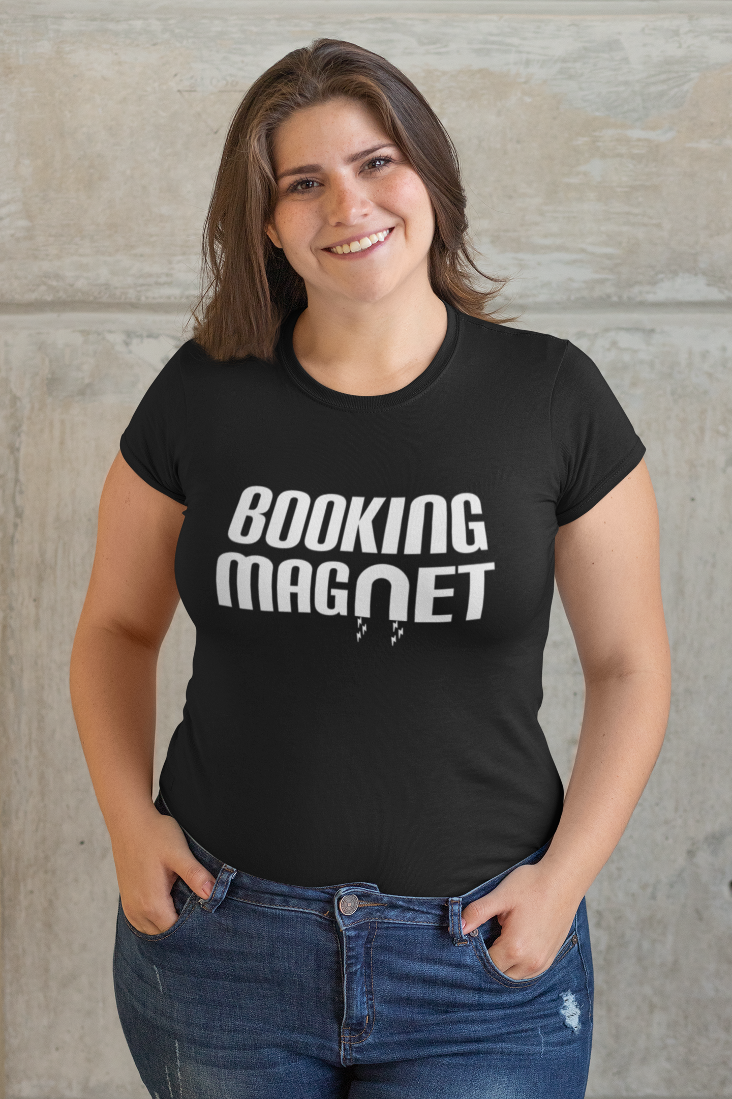 Booking Magnet - Black Unisex T-Shirt